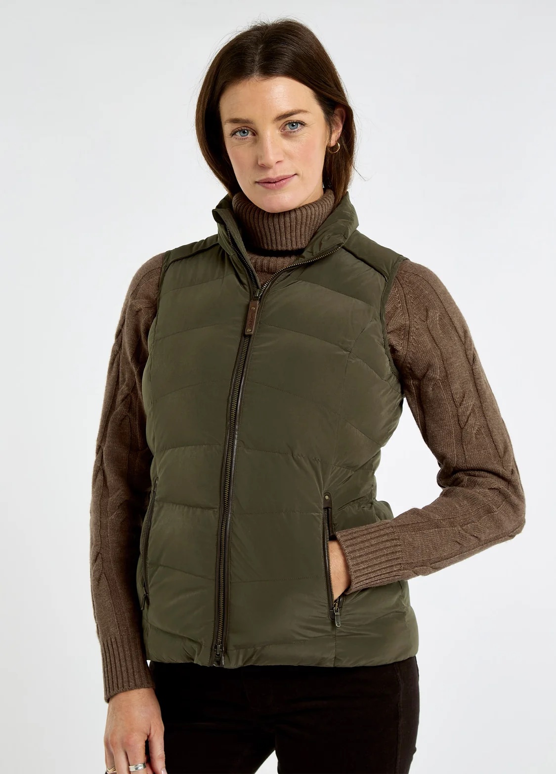 Dubarry vest technical down olive 40